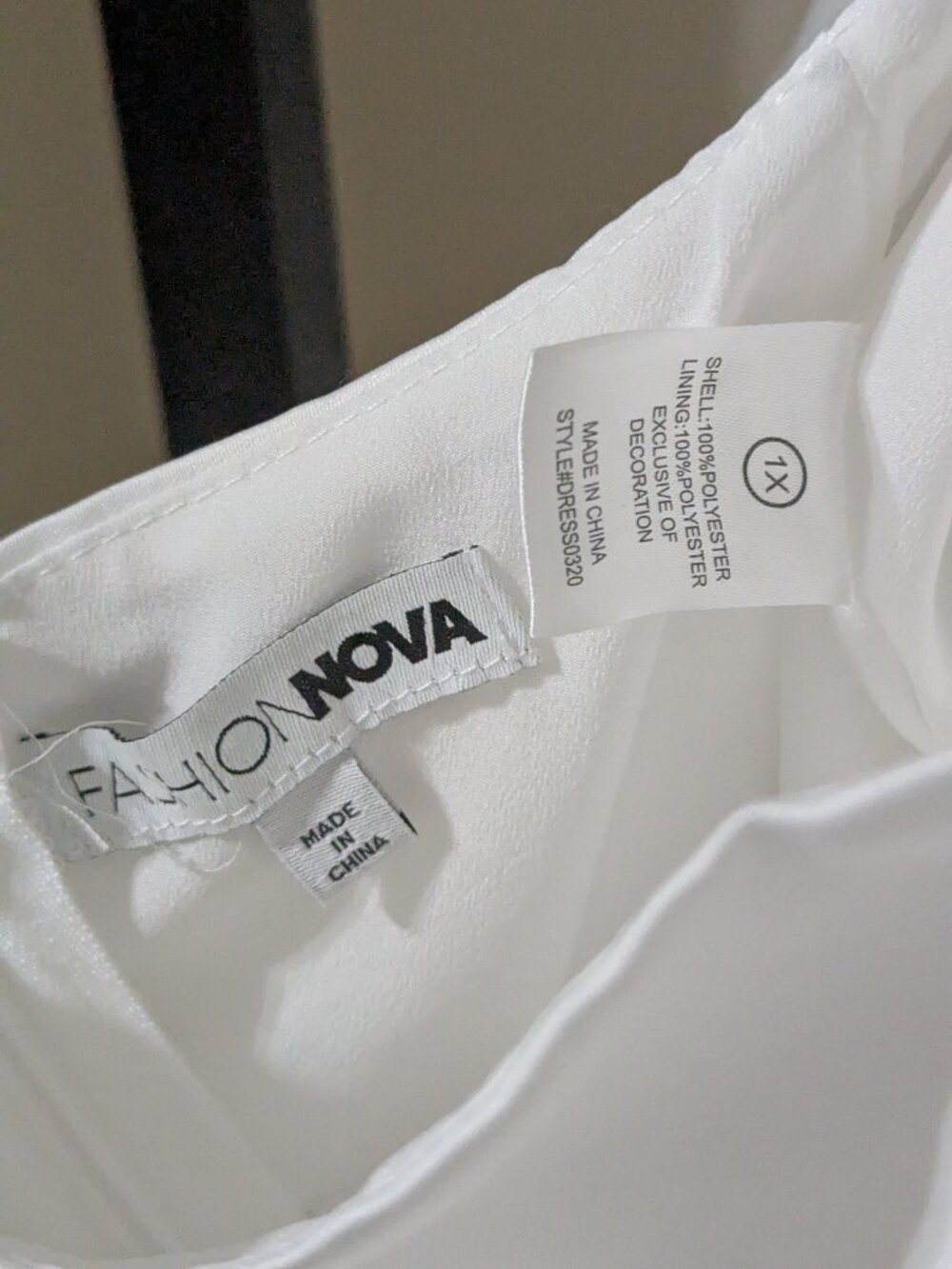 Sienna Satin Mini Dress - White - 1XL - Picture 9 of 11